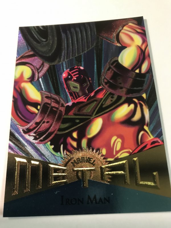 IRON MAN #23 card : Marvel Metal 1995 Fleer Chromium; NM/M X-men Avengers, base