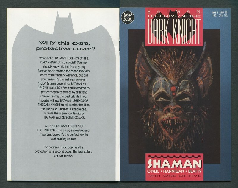 Batman:Legends of the Dark Knight #1 / 9.4-9.6 NM+  Novermber 1989