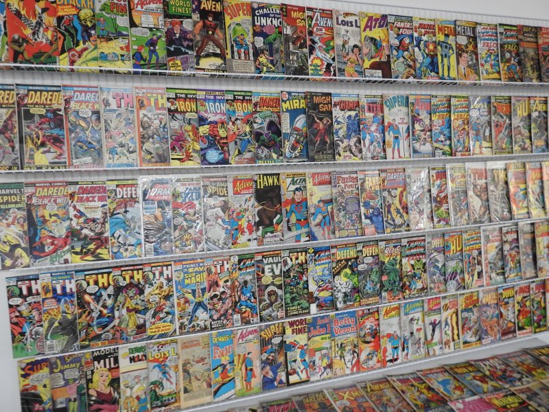 Huge Lot 150+ Silver/Bronze Comics W/ Thor, Daredevil, Iron Man, +More! See desc