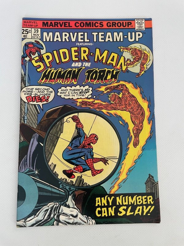 Marvel Team-Up # 39 VF/NM Comic Book Human Torch Human Torch Spider-Man 20 LI6