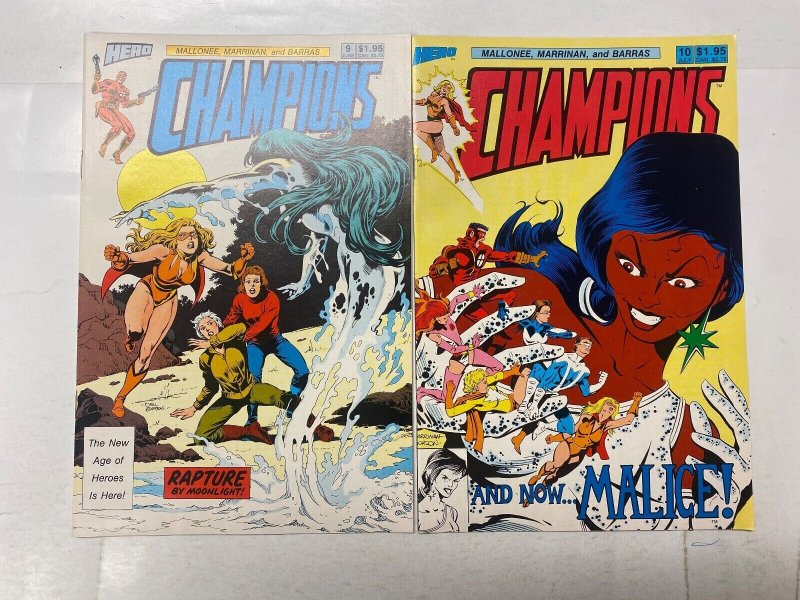 5 Champions HERO comic books #9 10 11 12 Annual #1 3 KM27