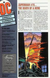 DC Direct Currents #58 VF ; DC | Superman 75 promo