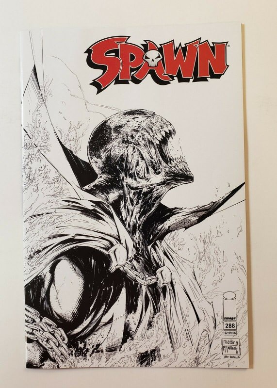 SPAWN #288 BLACK & WHITE SKETCH COVER IMAGE COMICS 2018 NM+ 9.6-9.8