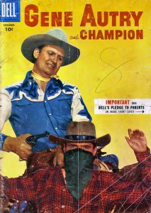 Gene Autry and Champion #103 GD ; Dell | low grade comic September 1955 horse