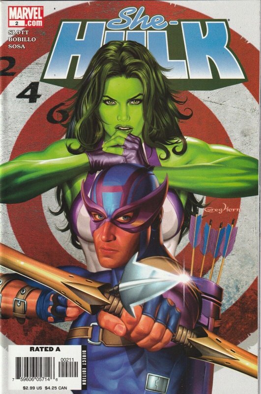 She-Hulk # 2 Cover A NM- Marvel 2006 1st Appearance Justice Love [M4]