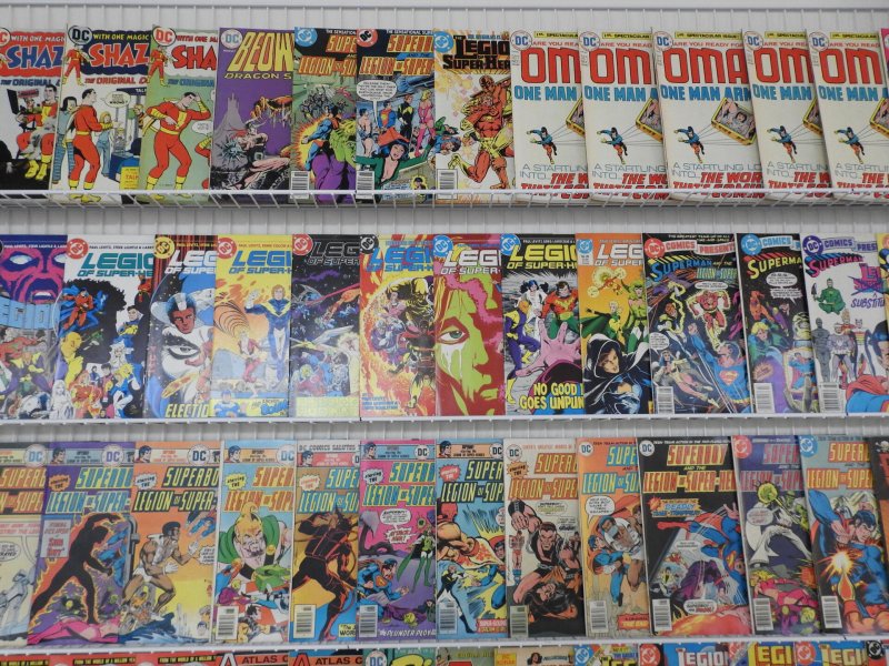 Huge Lot of 190 Comics W/ Superboy, Shazam, Omac, Kamandi, +More Avg FN+ Cond!