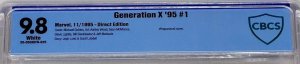 Generation X Annual 95 #1 Marvel 1995 CBCS 9.8 Wraparound Cover Equals Top CGC