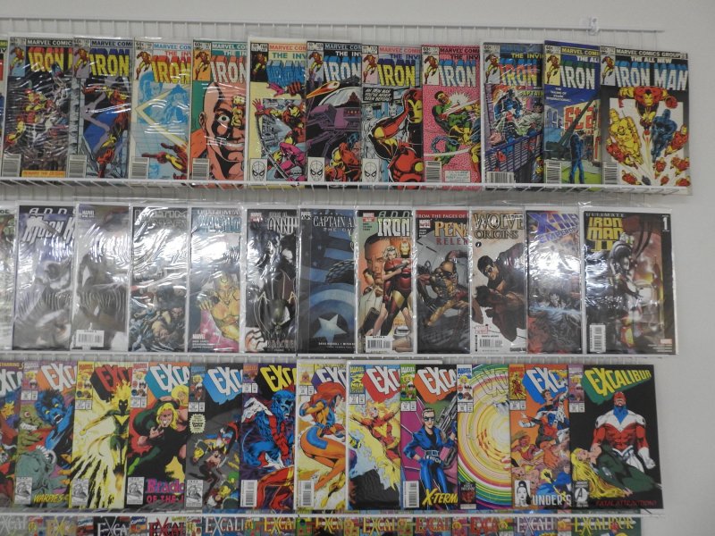 Huge Lot 150+ Comics W/ Iron Man, Excalibur, X-Force, +More! Avg FN/VF Condition
