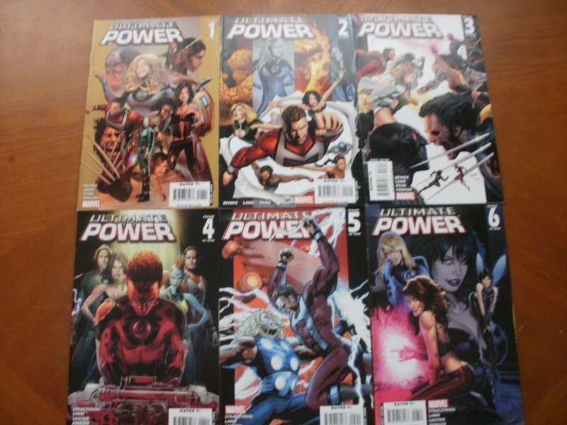 6 Marvel ULTIMATE POWER Comic #1 2 3 4 5 6 (2006) Bendis Land Ryan Ponsor