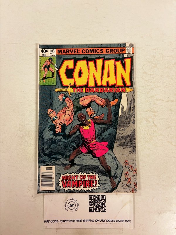 Conan The Barbarian #103VF Marvel Comic Books Robert E Howard 2 HH102