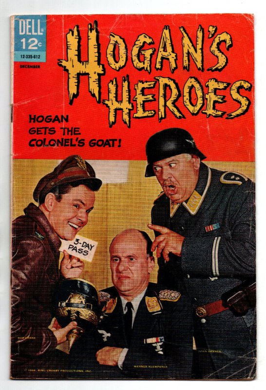 Hogan's Heroes #3 - Klink Schultz Hogan photo cover - Dell - 1966 - VG