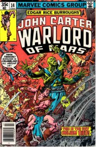 John Carter Warlord of Mars #14 (1978) Marvel Comic VF- (7.5) Ships Fast!