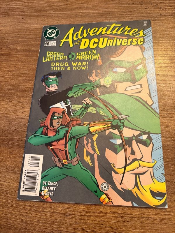 Adventures In The DC Universe # 16 VF- DC Comic Book 1st Print 2 J408