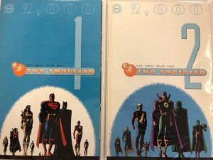 DC 2000 Two Thousand #1 and 2 Comic Book Set