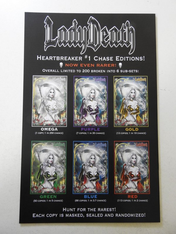 Lady Death: Heartbreaker #1 Chase Edition Red NM Condition!