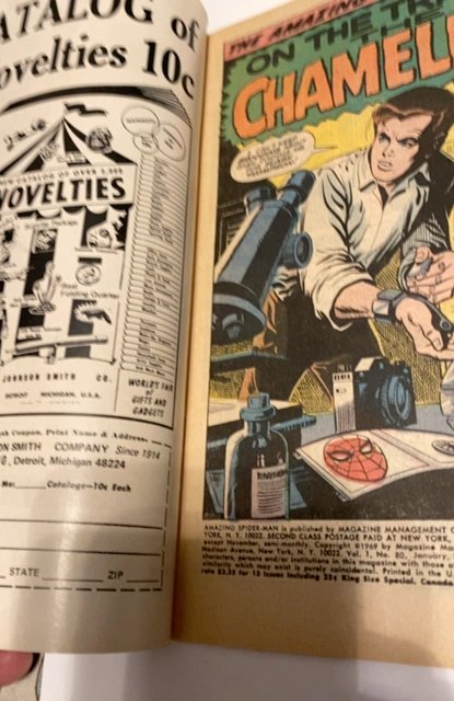 The Amazing Spider-Man #80 (1970)vs the chameleon