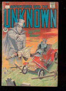 ADVENTURES INTO THE UNKNOWN #173 1967-OLD CAR HORROR CV VG