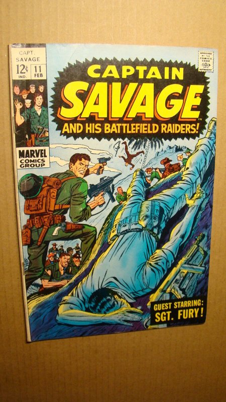 CAPTAIN SAVAGE 11 DICK AYERS MARVEL SILVER AGE WAR 1968 SGT FURY 