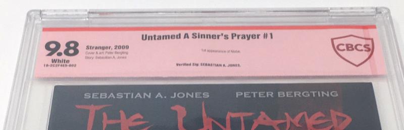 Untamed A Sinner's Prayer #1 1st App. of Niobe SIGNED by writer S.A. Jones - KEY