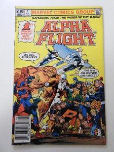 Alpha Flight #1 (1983) VG+ Condition rust on staples