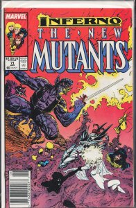 The New Mutants #71 Newsstand Edition (1989) New Mutants