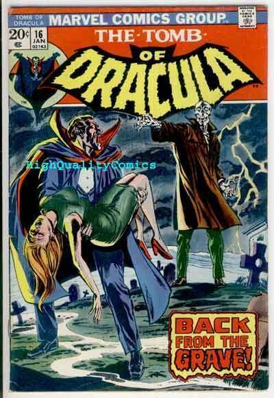 TOMB of DRACULA #16, FN, Vampire, Grave, Wolfman, 1972, Gene Colan, Tom Palmer