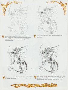 HOW TO DRAW DELTORA DRAGONS BOOK SCHOLASTIC NEW UNMARKED FANTASY STORY ART CONAN