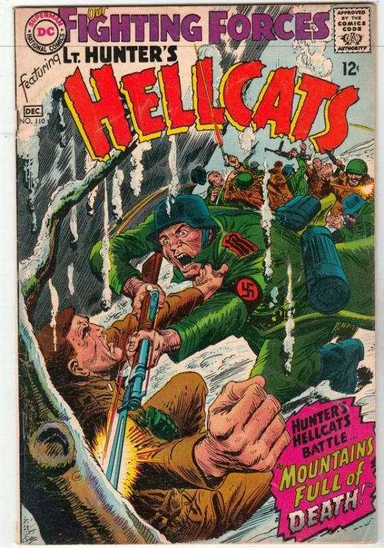 Our Fighting Forces #110 (Dec-67) FN/VF+ High-Grade Lt. Hunter, the Hellcats ...