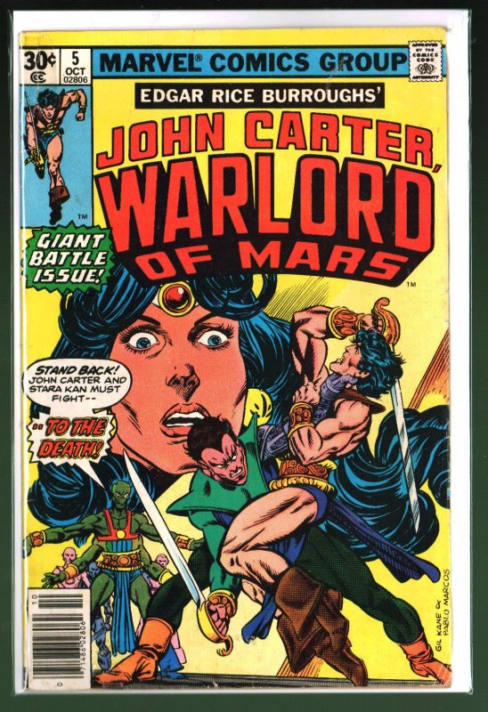 John Carter Warlord of Mars #5 (1977)