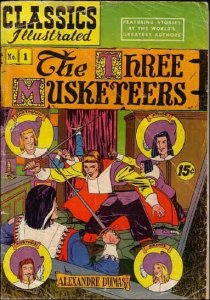 Classics Illustrated (Gilberton) #1 (12th) GD ; Gilberton | low grade comic Thre