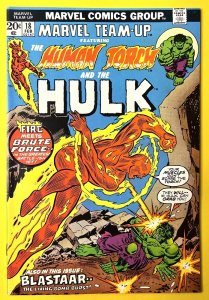 Marvel Team-Up 18 HUMAN TORCH HULK BLASTAAR (1974) | Comic Books ...