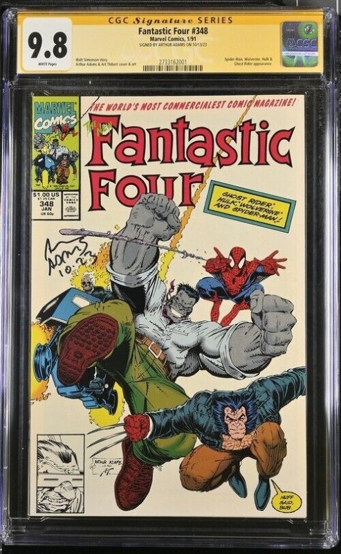 Fantastic Four (1990*1991) # 347 # 348 * # 349 *  (CGC 9.8 SS) Signed Adams