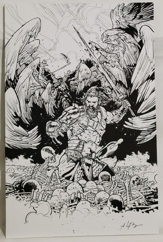 SKYBOUND X #2 Andrei Bressan B&W Incentive Variant Cover Image Comics