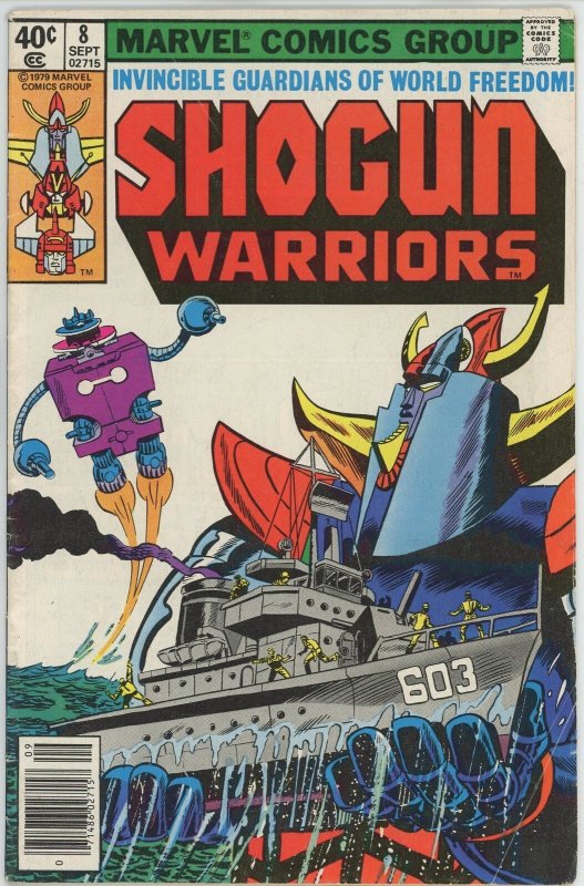 Shogun Warriors #8 (1979) - 5.5 FN- *Cerebus and the Skyfall* 