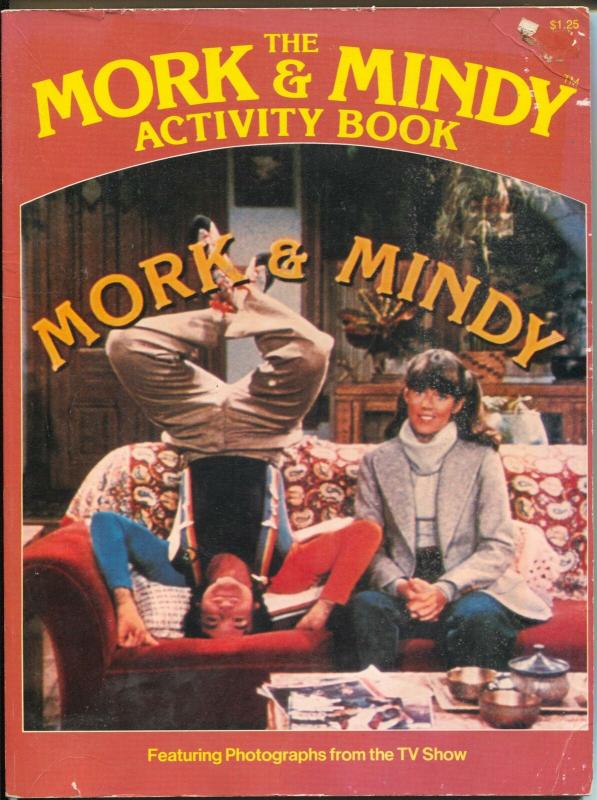 Mork and Mindy Activity Book 1978-Robin Williams-Pam Dawber-TV series-VG