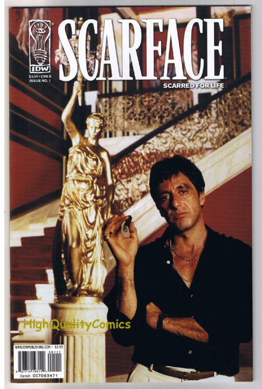 SCARFACE #1, NM+, Scarred for Life,Mobster, Al Pacino, 2006, City of Zeroes