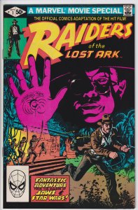 RAIDERS OF THE LOST ARK #1 (Sep 1981) VFNM 9.0, off white. Movie adaptation!