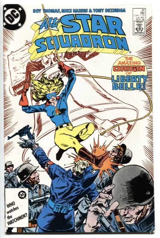 ALL-STAR SQUADRON #61 1986 comic book - Origin of LIBERTY BELLE