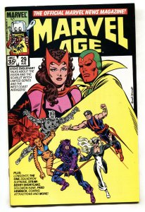 Marvel Age #29-1985-Vision and Scarlet Witch-comic book