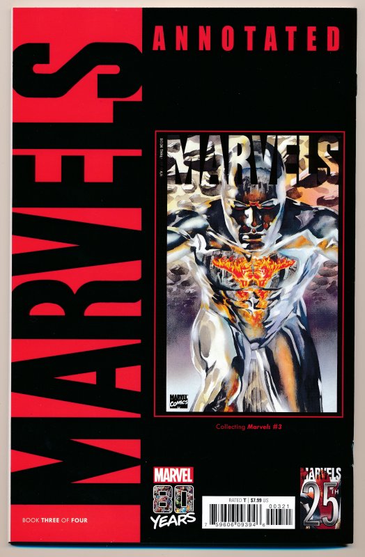 Marvels Annotated #3 Alex Ross Virgin Variant NM