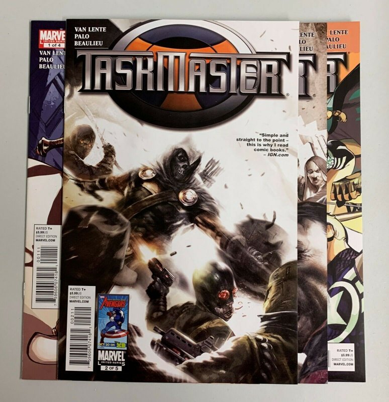 Taskmaster #1-4 Set (Marvel 2010) 1 2 3 4 Fred Van Lente (9.0+) 