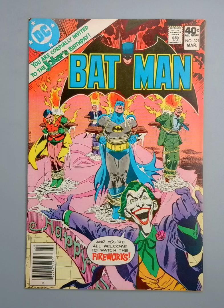 Batman #321, VF/NM Joker's Birthday DC Comics, 1980 JR1