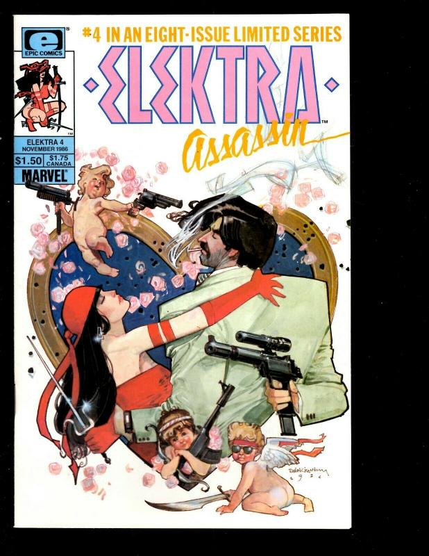 Lot of 8 Elecktra Assassin Marvel Comic Books # 1 2 3 4 5 6 7 8 Daredevil JF10