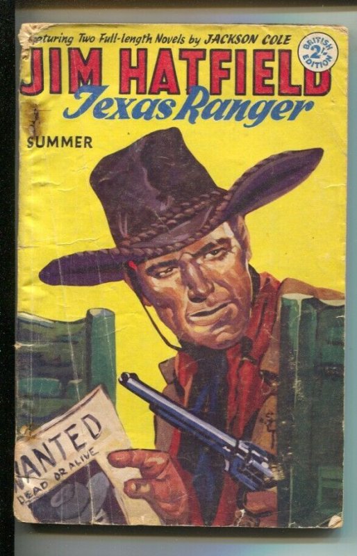 Jim Hatfield Texas Ranger-Summer 1959-British edition-original cover art-Park...