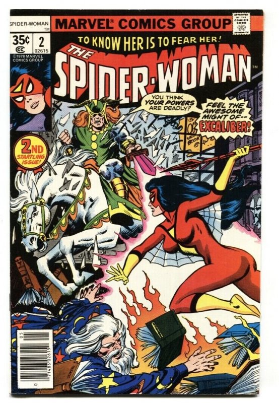 SPIDER-WOMAN #2 First Morgan Le Fey cameo comic book VF