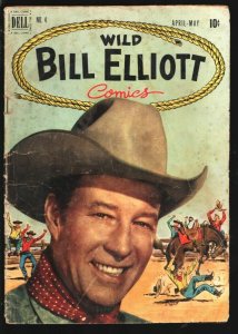 Wild Bill Elliott #4 1951-Dell-photo cover-female bondage panels-Robert Jenny...