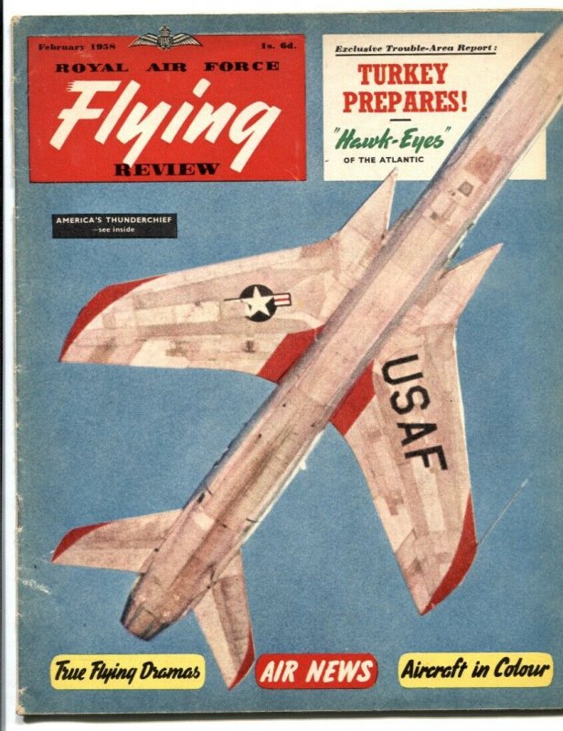 Royal Air Force Flying Review February 1958- Thunderbird