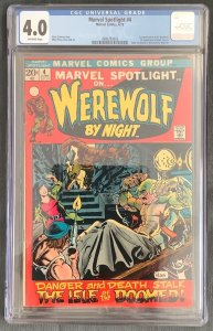 Marvel Spotlight #4 (1972, Marvel) 1st app. Buck Cowan.  CGC 4.0