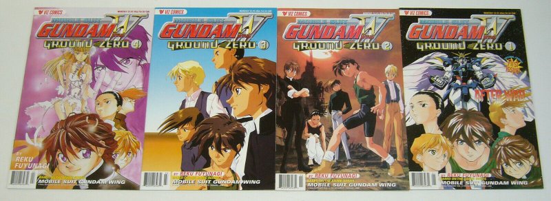 Mobile Suit Gundam Wing: Ground Zero #1-4 VF/NM complete series - viz comics