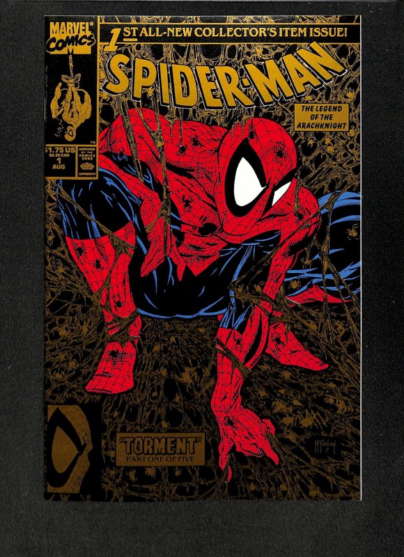 Spider-Man #1 Gold Variant Torment! Todd McFarlane! Silver and Black!